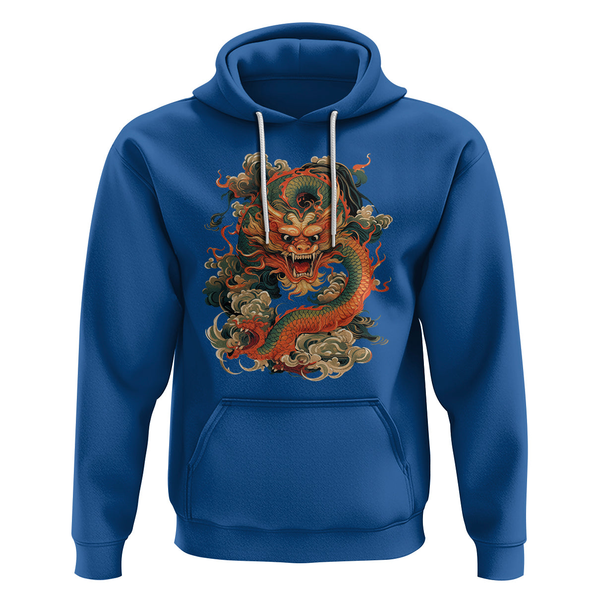 Traditional Chinese Dragon Graphic Hoodie - Wonder Print Shop