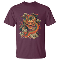 Traditional Chinese Dragon Graphic T Shirt - Wonder Print Shop
