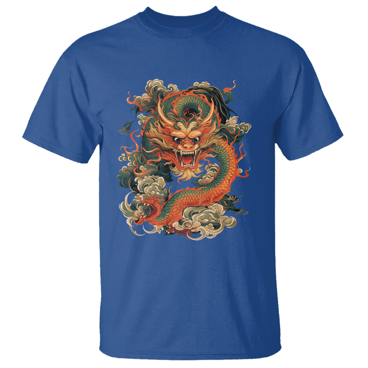 Traditional Chinese Dragon Graphic T Shirt - Wonder Print Shop