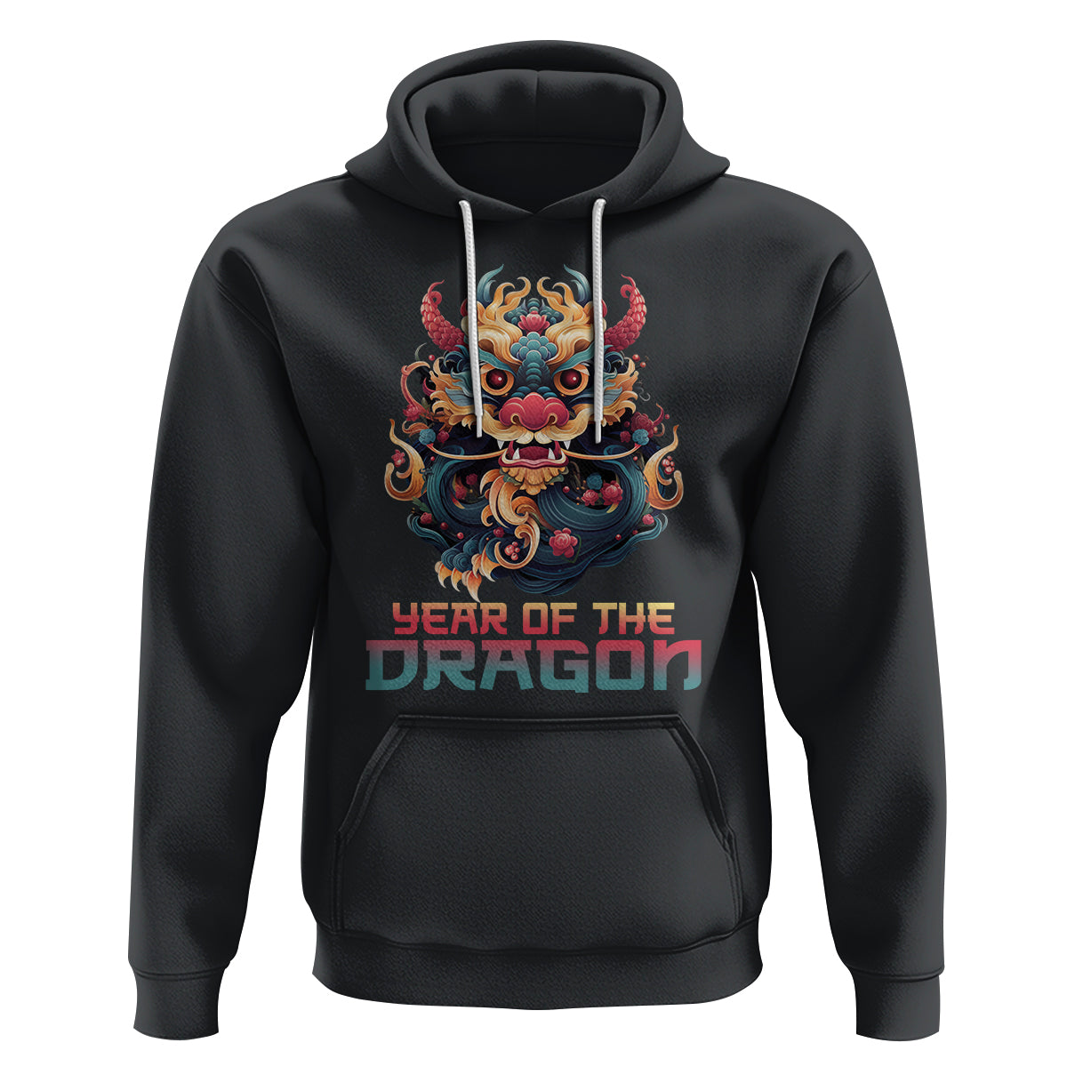 Year Of The Dragon 2024 Hoodie Happy Lunar Chinese New Year Astrology Horoscopes - Wonder Print Shop