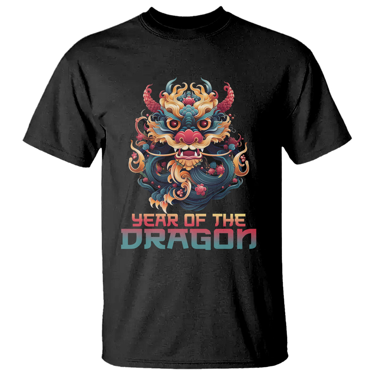 Year Of The Dragon 2024 T Shirt Happy Lunar Chinese New Year Astrology Horoscopes - Wonder Print Shop