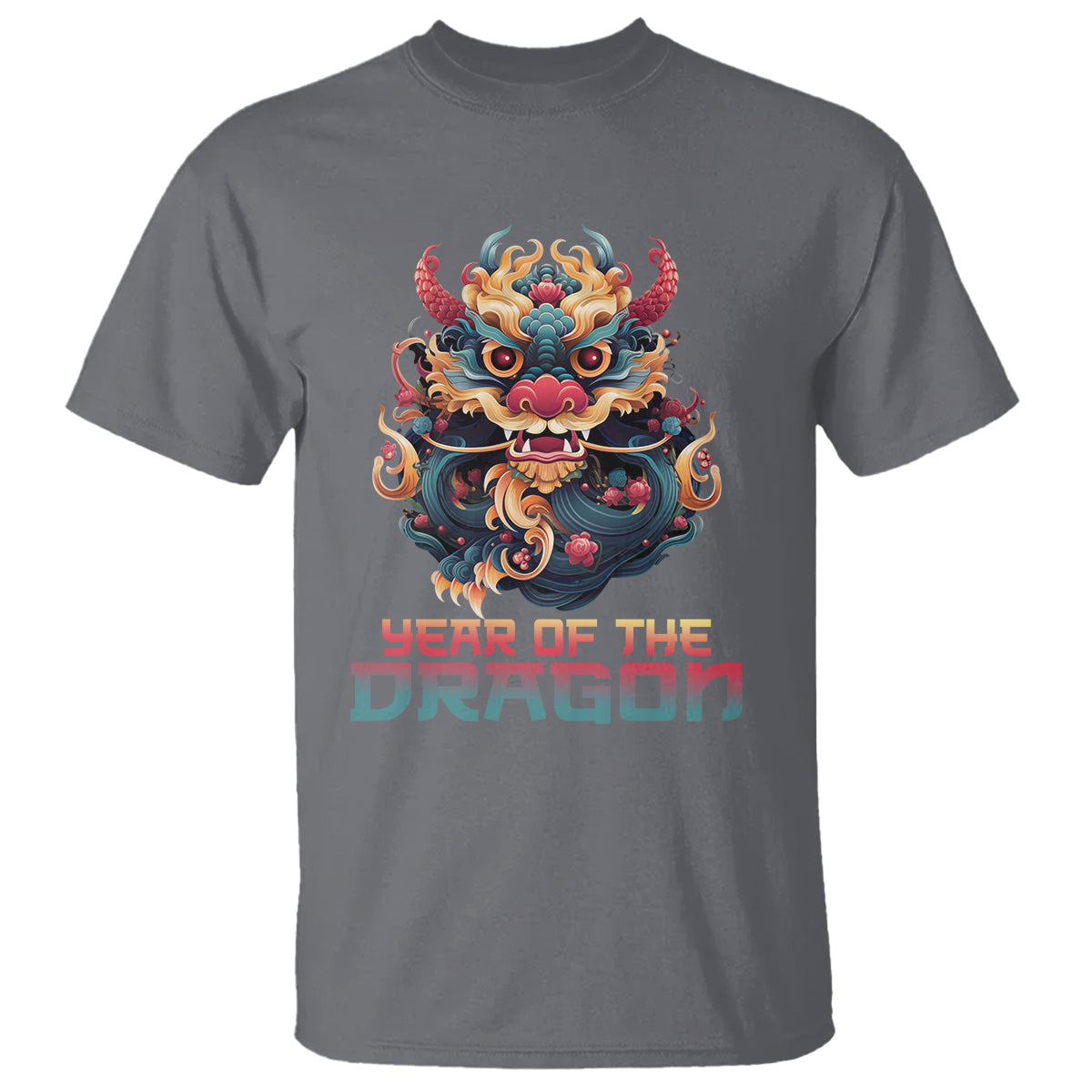Year Of The Dragon 2024 T Shirt Happy Lunar Chinese New Year Astrology Horoscopes - Wonder Print Shop