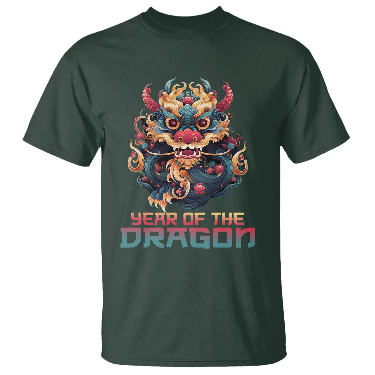 Year Of The Dragon 2024 T Shirt Happy Lunar Chinese New Year Astrology Horoscopes - Wonder Print Shop