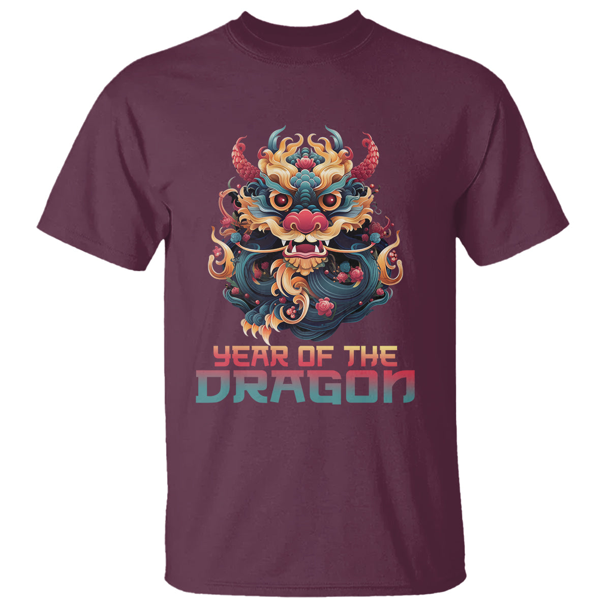 Year Of The Dragon 2024 T Shirt Happy Lunar Chinese New Year Astrology Horoscopes - Wonder Print Shop