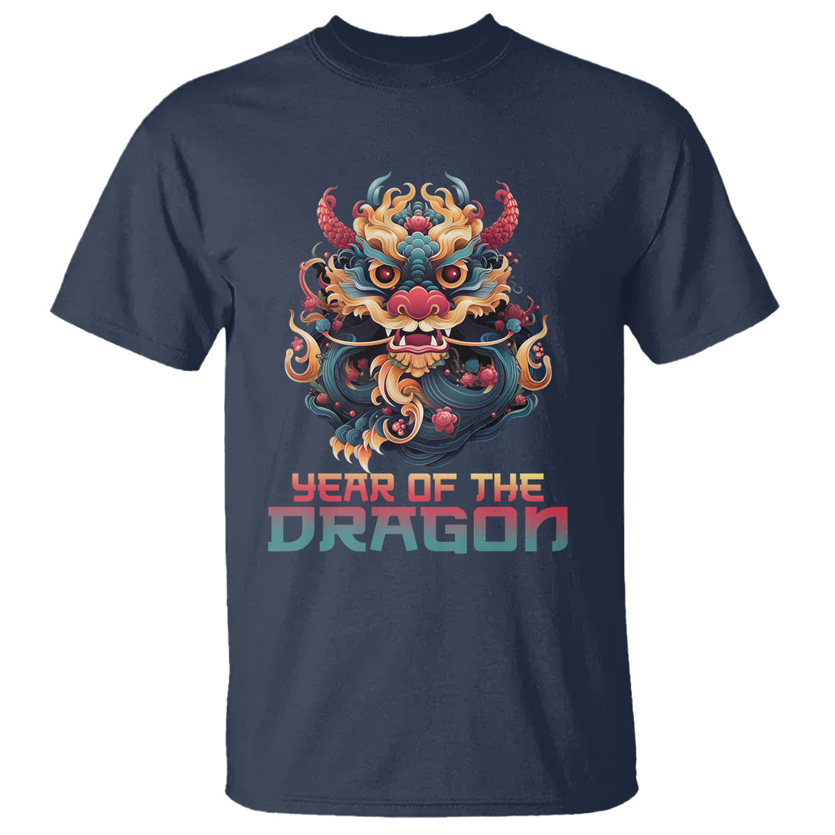 Year Of The Dragon 2024 T Shirt Happy Lunar Chinese New Year Astrology Horoscopes - Wonder Print Shop