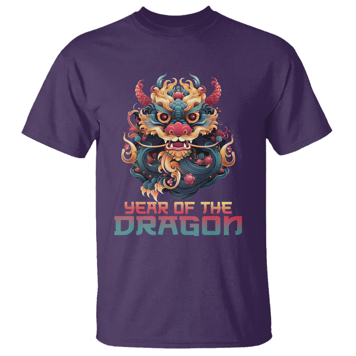Year Of The Dragon 2024 T Shirt Happy Lunar Chinese New Year Astrology Horoscopes - Wonder Print Shop
