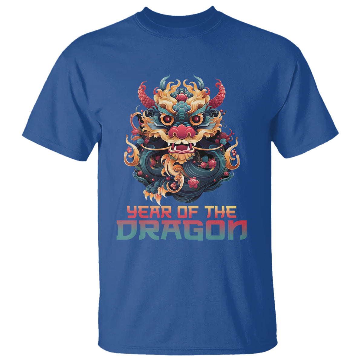 Year Of The Dragon 2024 T Shirt Happy Lunar Chinese New Year Astrology Horoscopes - Wonder Print Shop