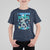 100 Days of School Astronaut T Shirt For Kid Outer Space Dabbing I Survived - Wonder Print Shop