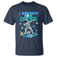 100 Days of School Astronaut T Shirt Outer Space Dabbing I Survived - Wonder Print Shop