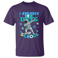 100 Days of School Astronaut T Shirt Outer Space Dabbing I Survived - Wonder Print Shop