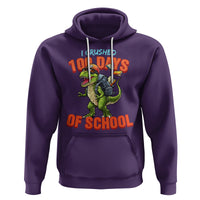 100 Days of School Dinosaur Hoodie I Crushed - Wonder Print Shop