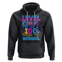 100 Days of School Gamer Hoodie Level 100 Unlocked Neon Game Controller - Wonder Print Shop