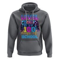 100 Days of School Gamer Hoodie Level 100 Unlocked Neon Game Controller - Wonder Print Shop