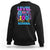 100 Days of School Gamer Sweatshirt Level 100 Unlocked Neon Game Controller - Wonder Print Shop