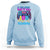 100 Days of School Gamer Sweatshirt Level 100 Unlocked Neon Game Controller - Wonder Print Shop