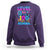 100 Days of School Gamer Sweatshirt Level 100 Unlocked Neon Game Controller - Wonder Print Shop