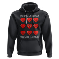 100 Days of School Hoodie Still Loving It Cute Hearts - Wonder Print Shop