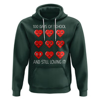 100 Days of School Hoodie Still Loving It Cute Hearts - Wonder Print Shop