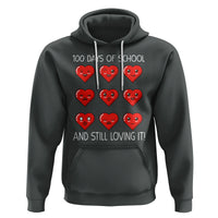 100 Days of School Hoodie Still Loving It Cute Hearts - Wonder Print Shop