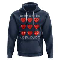 100 Days of School Hoodie Still Loving It Cute Hearts - Wonder Print Shop