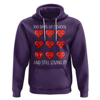 100 Days of School Hoodie Still Loving It Cute Hearts - Wonder Print Shop