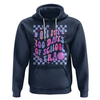 In My 100 Days of School Era Hoodie Retro Groovy - Wonder Print Shop