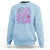 In My 100 Days of School Era Sweatshirt Retro Groovy - Wonder Print Shop