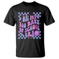 In My 100 Days of School Era T Shirt Retro Groovy - Wonder Print Shop