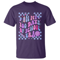 In My 100 Days of School Era T Shirt Retro Groovy - Wonder Print Shop
