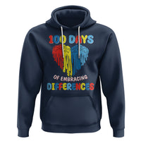 100 Days of School IEP Hoodie Embrace Differences Neurodiversity Autism ADHD Awareness - Wonder Print Shop