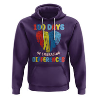 100 Days of School IEP Hoodie Embrace Differences Neurodiversity Autism ADHD Awareness - Wonder Print Shop