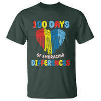 100 Days of School IEP T Shirt Embrace Differences Neurodiversity Autism ADHD Awareness - Wonder Print Shop
