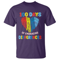100 Days of School IEP T Shirt Embrace Differences Neurodiversity Autism ADHD Awareness - Wonder Print Shop