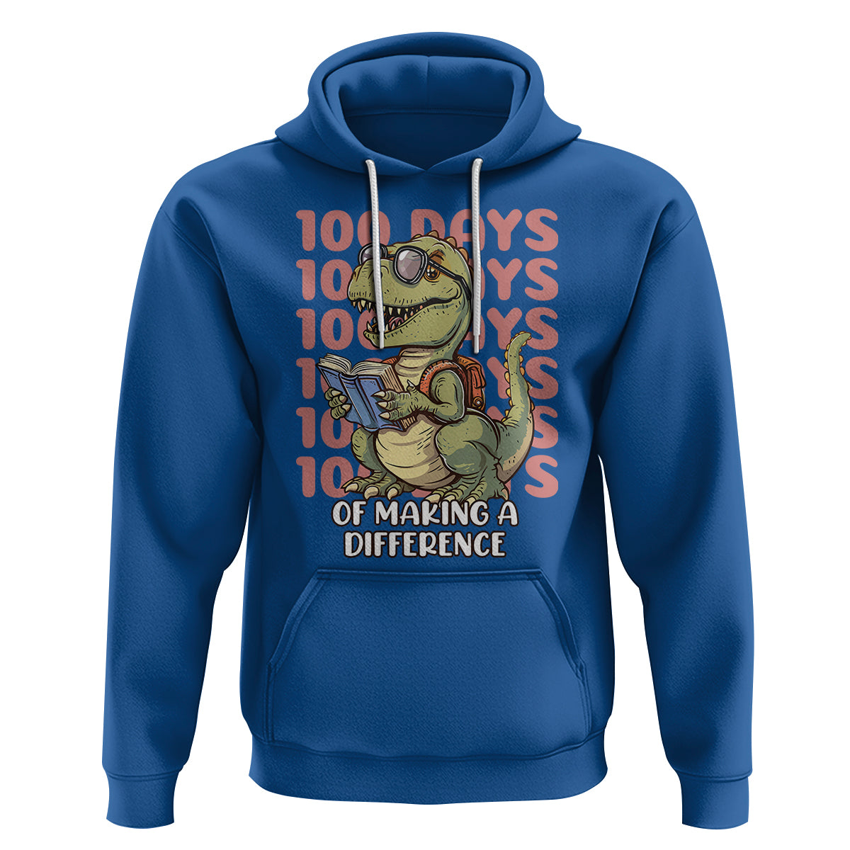 100 Days of School Dinosaur Hoodie Making A Difference - Wonder Print Shop