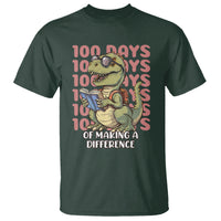 100 Days of School Dinosaur T Shirt Making A Difference - Wonder Print Shop