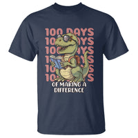 100 Days of School Dinosaur T Shirt Making A Difference - Wonder Print Shop