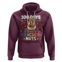 100 Days of School Chipmunk Hoodie Driving My Teacher Nuts - Wonder Print Shop