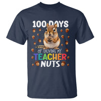 100 Days of School Chipmunk T Shirt Driving My Teacher Nuts - Wonder Print Shop