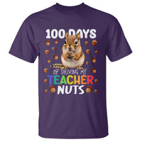 100 Days of School Chipmunk T Shirt Driving My Teacher Nuts - Wonder Print Shop