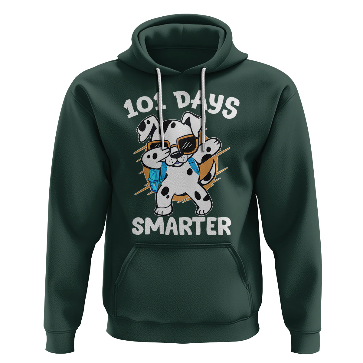 101 Days of School Dalmatian Dog Hoodie Dabbing 101 Days Smarter - Wonder Print Shop