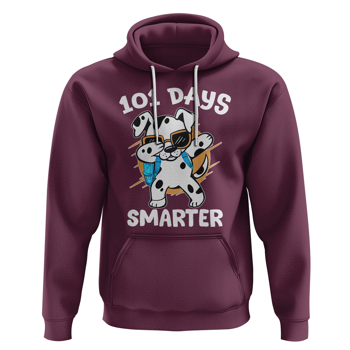 101 Days of School Dalmatian Dog Hoodie Dabbing 101 Days Smarter - Wonder Print Shop