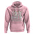 Holy Cow 100 Days of School Hoodie Cute Pink Dairy Cattle - Wonder Print Shop