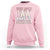 Holy Cow 100 Days of School Sweatshirt Cute Pink Dairy Cattle - Wonder Print Shop