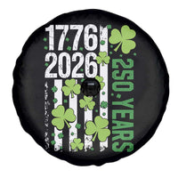 Irish American 250 Years 1776 2026 Patriotic Shamrock Spare Tire Cover St Patricks Day Ameria 250th Anniversary