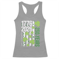 Irish American 250 Years 1776 2026 Patriotic Shamrock Racerback Tank Top St Patricks Day Ameria 250th Anniversary