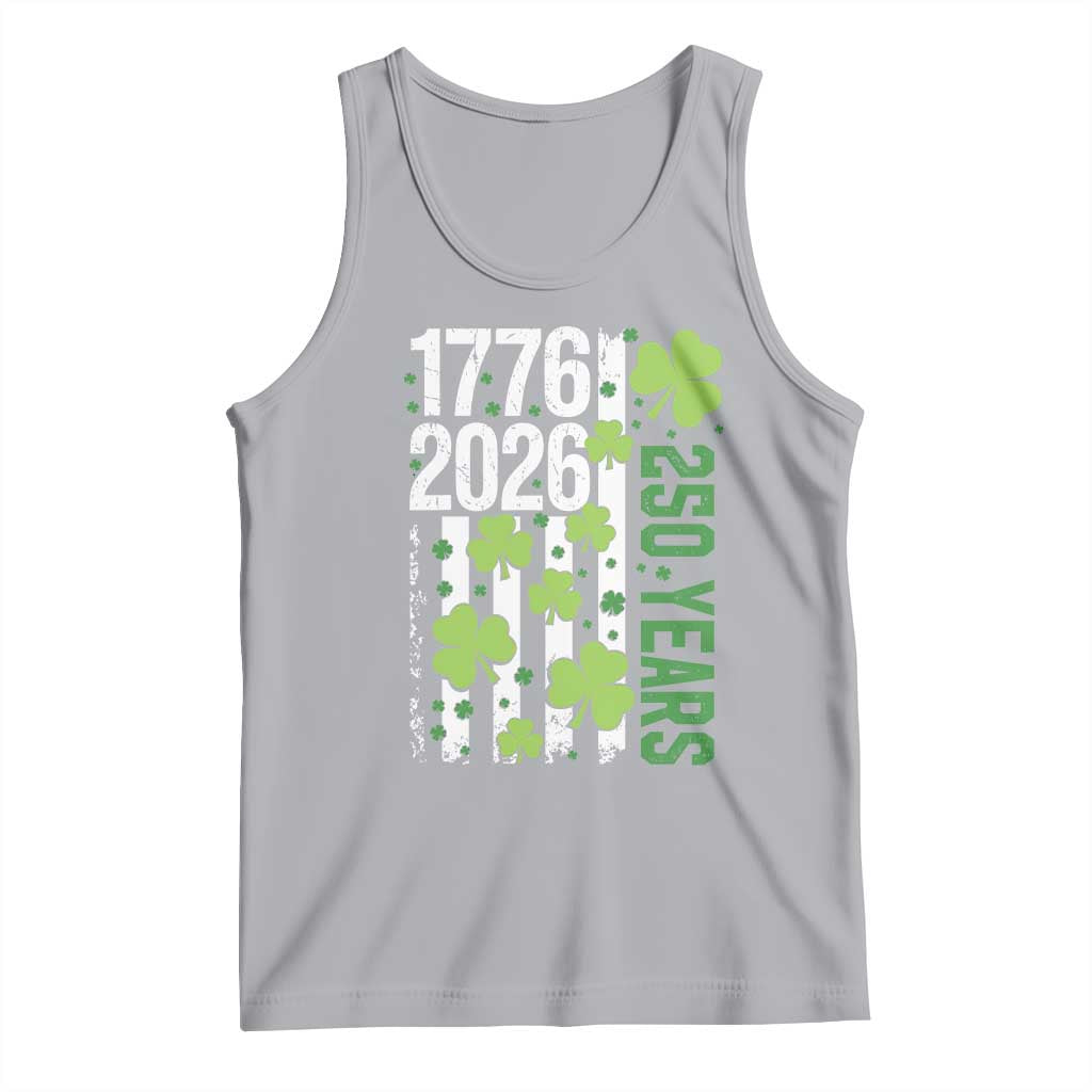Irish American 250 Years 1776 2026 Patriotic Shamrock Tank Top St Patricks Day Ameria 250th Anniversary