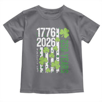 Irish American 250 Years 1776 2026 Patriotic Shamrock Toddler T Shirt St Patricks Day Ameria 250th Anniversary