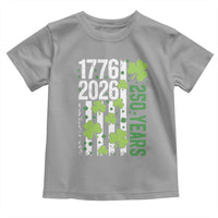 Irish American 250 Years 1776 2026 Patriotic Shamrock Toddler T Shirt St Patricks Day Ameria 250th Anniversary