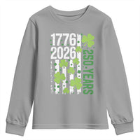 Irish American 250 Years 1776 2026 Patriotic Shamrock Youth Sweatshirt St Patricks Day Ameria 250th Anniversary