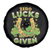 Funny St Patricks Day Spare Tire Cover Zero Lucks Given Irish Shamrock